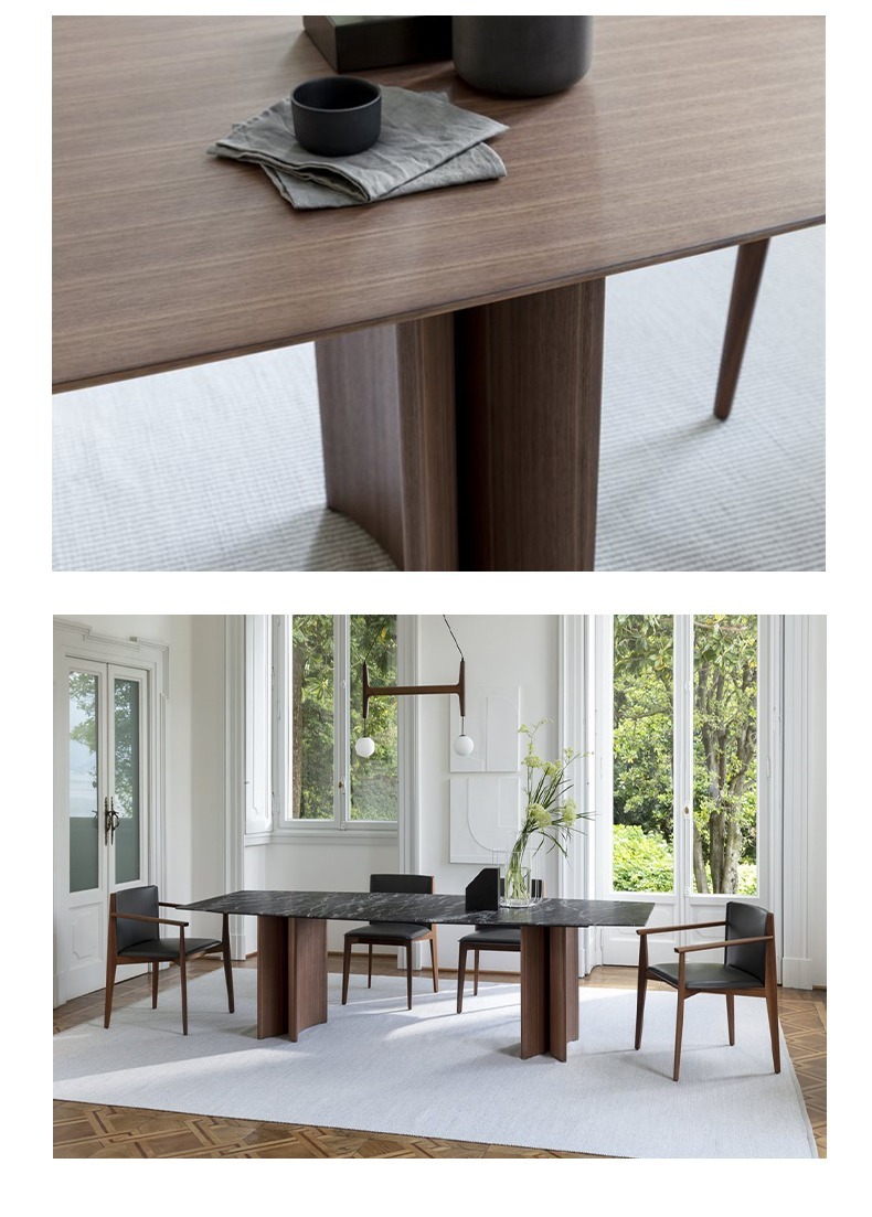 BUNISE Italian Solid Wood Dining Table BUD0904 产品图片