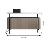 BUNISE Italian Mobile Pantry Cabinet with Wheels Sideboard BG1216 - Image 8