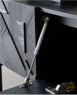 Bunise Black Real Wood TV Cabinet BG1209 - Image 5