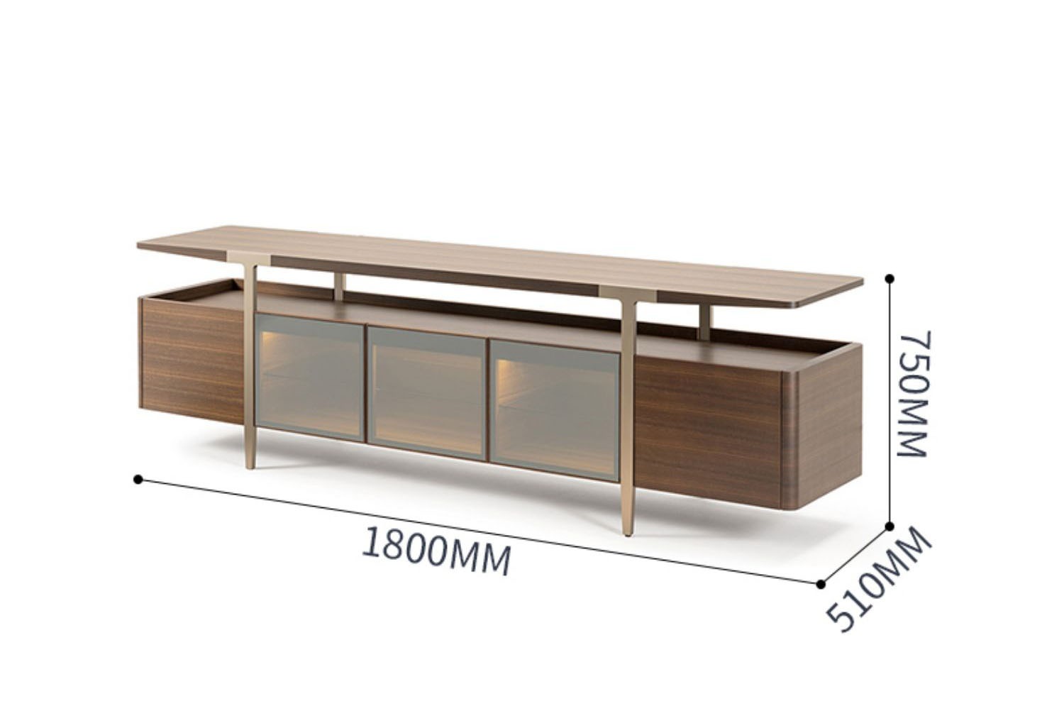 BUNISE Italian Dining Sideboard Luxury Storage Cabinet BG1213 产品图片