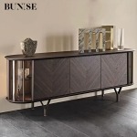 BUNISE Italian Solid Wood TV Stand Dining Cabinet BG1220 - Image 2