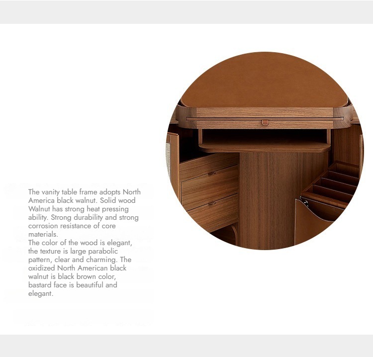 BUNISE ITALY Hermes Folding Filing Cabinet LeatherJewelry Cabinet BG1218 产品图片