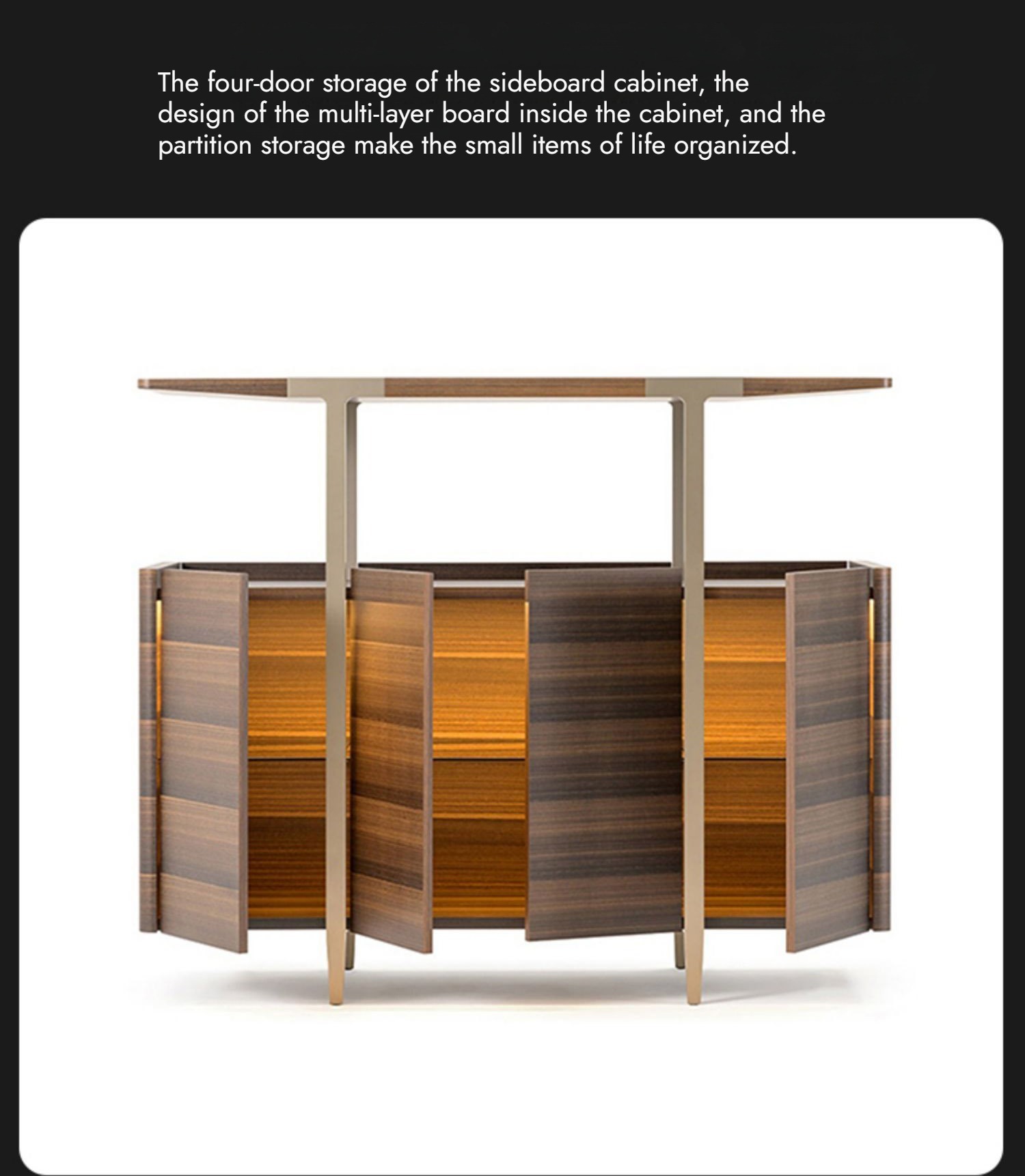 BUNISE Italian Dining Cabinet Wine Storage BG1224 产品图片