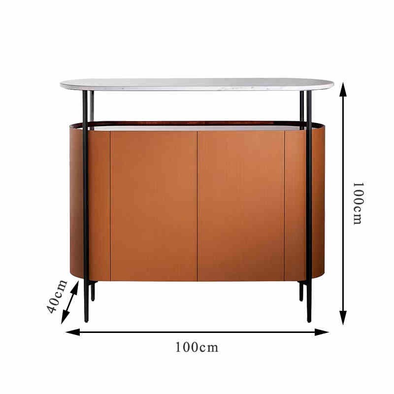 BUNISE Italian Mobile Pantry Cabinet with Wheels Sideboard BG1216 产品图片