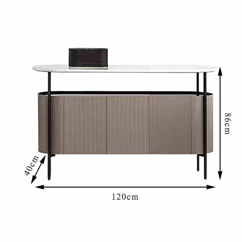 BUNISE Italian Mobile Pantry Cabinet with Wheels Sideboard BG1216 产品图片