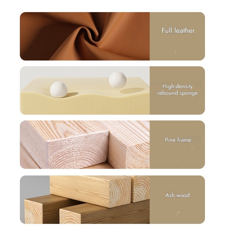 A086 lounge chair material detail board