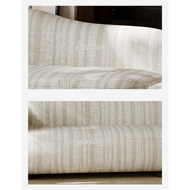 CRABA curved fabric sofa product image 8