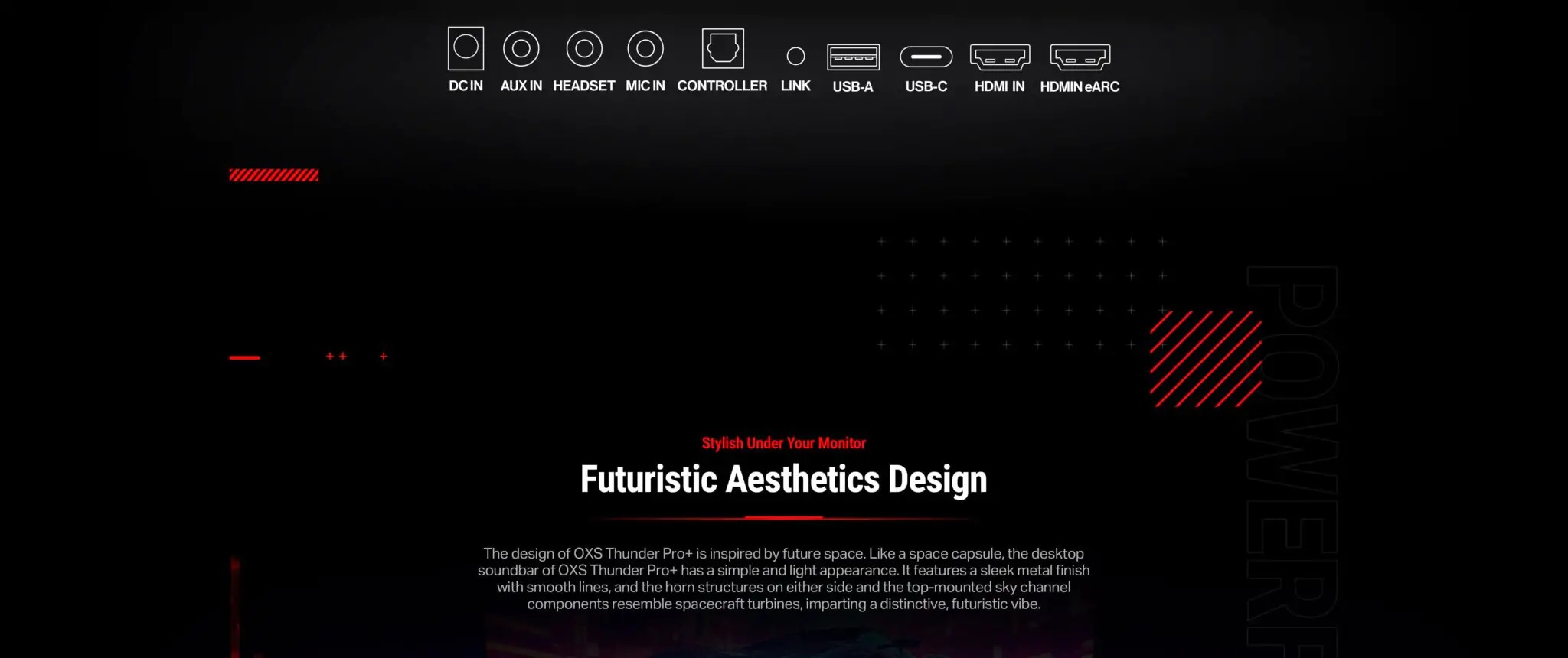 OXS Thunder Pro+ True Dolby Atmos® 7.1.2ch Gaming Sound System 产品图片