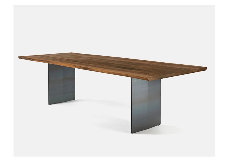 BUNISE Black Walnut Log Rectangular Dining Table BUD0901 产品图片