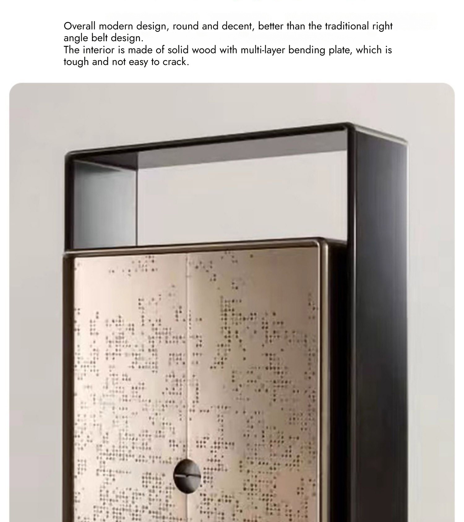 BUNISE Italian Stainless Steel Designer High End Storage Cabinet BG1223 产品图片