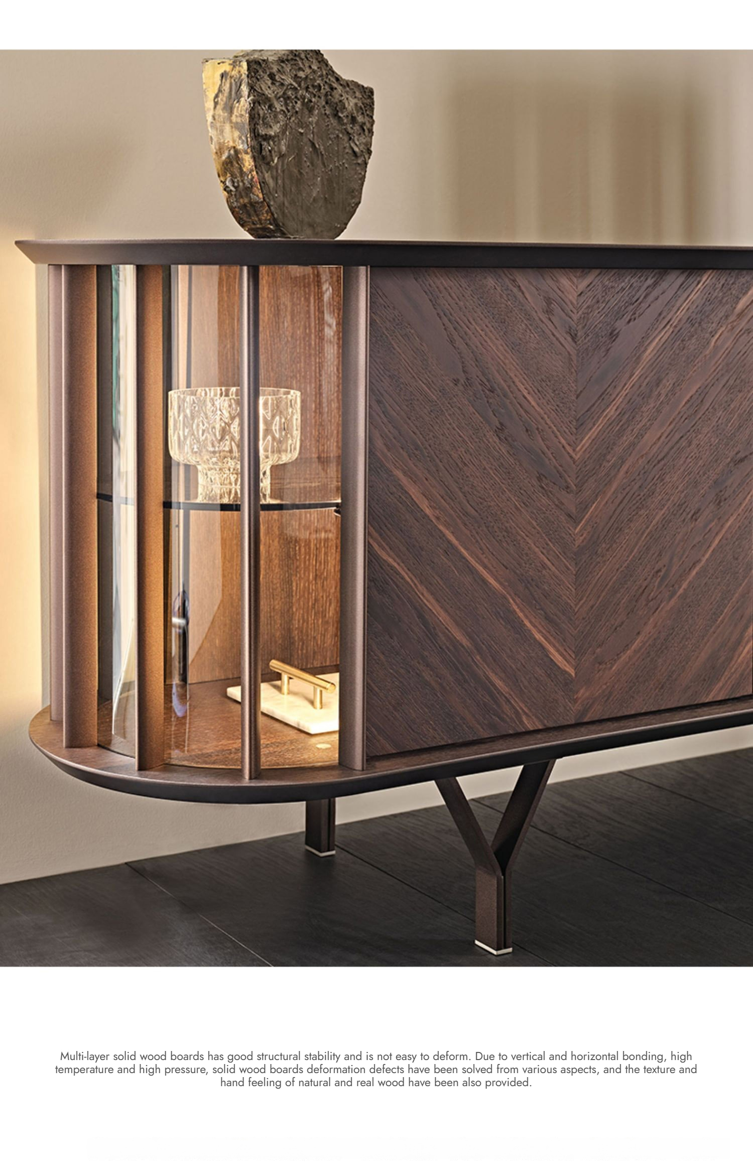 BUNISE Italian Solid Wood TV Stand Dining Cabinet BG1220 产品图片