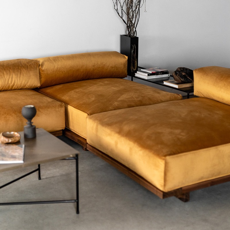 MS21 wood-frame fabric sofa product image 3