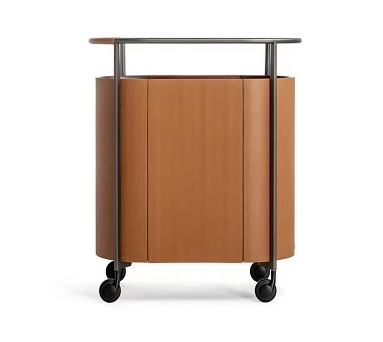BUNISE Italian Mobile Pantry Cabinet with Wheels Sideboard BG1216 产品图片