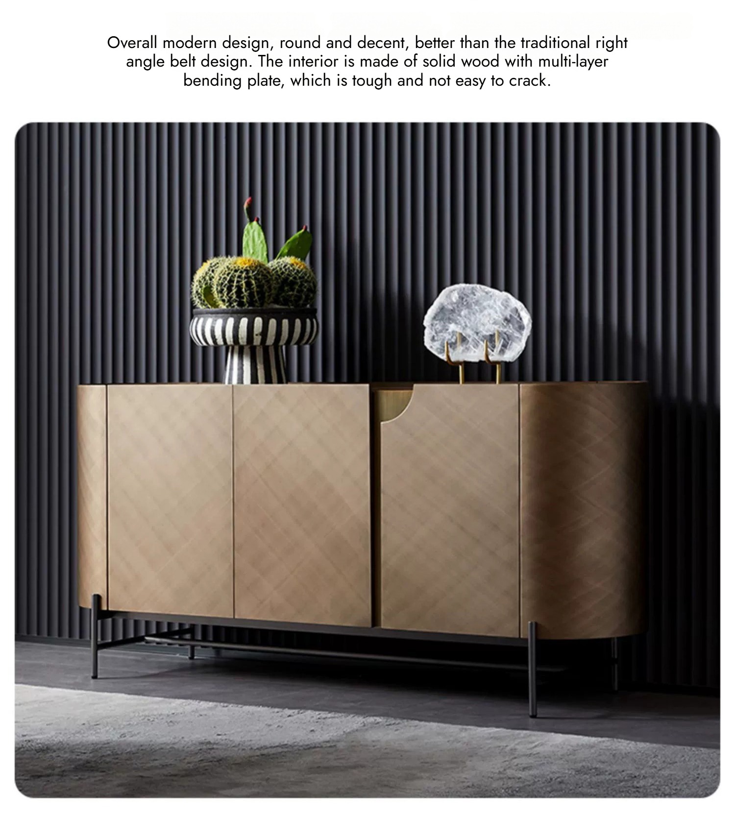 BUNISE Italian Simple Metal Lacquer Storage Cabinet BG1203 产品图片