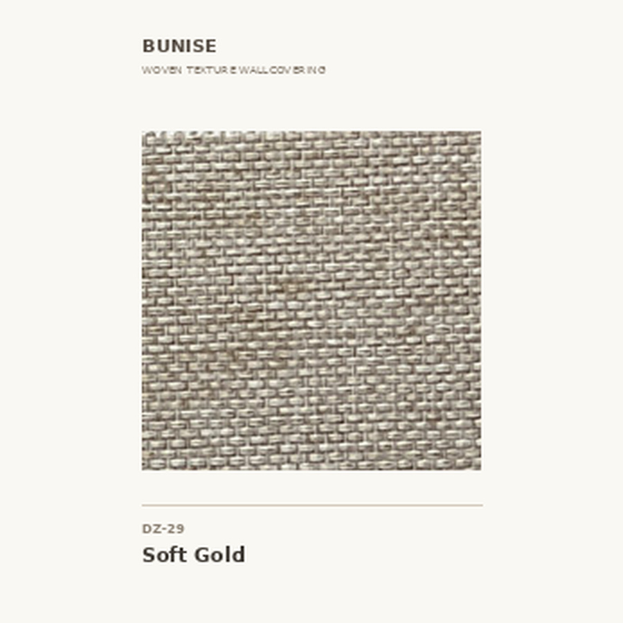 bunise-77565-woven-texture-wallcovering-dz-29--c2-b7-soft-gold-main-900-1bc498 Woven Texture Wallcovering DZ-29 · Soft Gold - Image 1