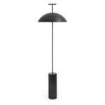 Doma floor lamp in black on a white background