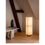 Sora plug-in floor lamp in a square lifestyle image