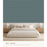 Woven Texture Wallcovering DZ-23 · Lake Green - Image 4