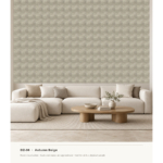 Woven Texture Wallcovering DZ-36 · Autumn Beige - Image 3