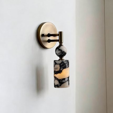 Veyra Luxury Stone Dark wall lamp, full product view