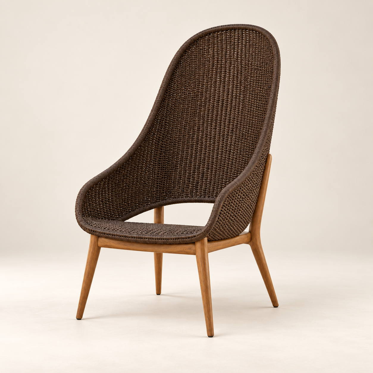 Vela High-Back Woven Lounge Chair